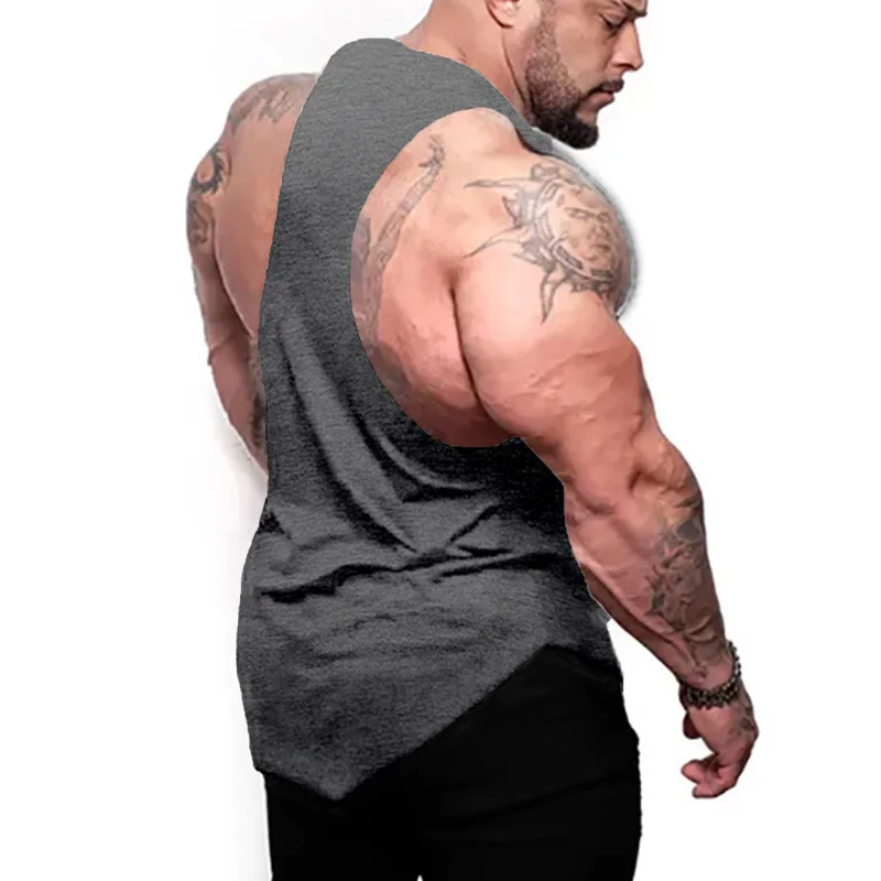 Gym Bodybuilding Muscle Cotton - Tank Top Muscle ulasan dan harga