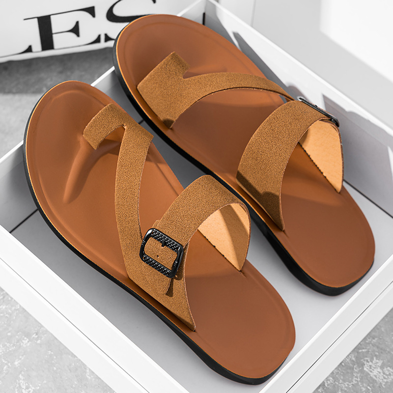 2026 New Summer Handmade Leath - Flip Flop Leather Men ulasan dan harga