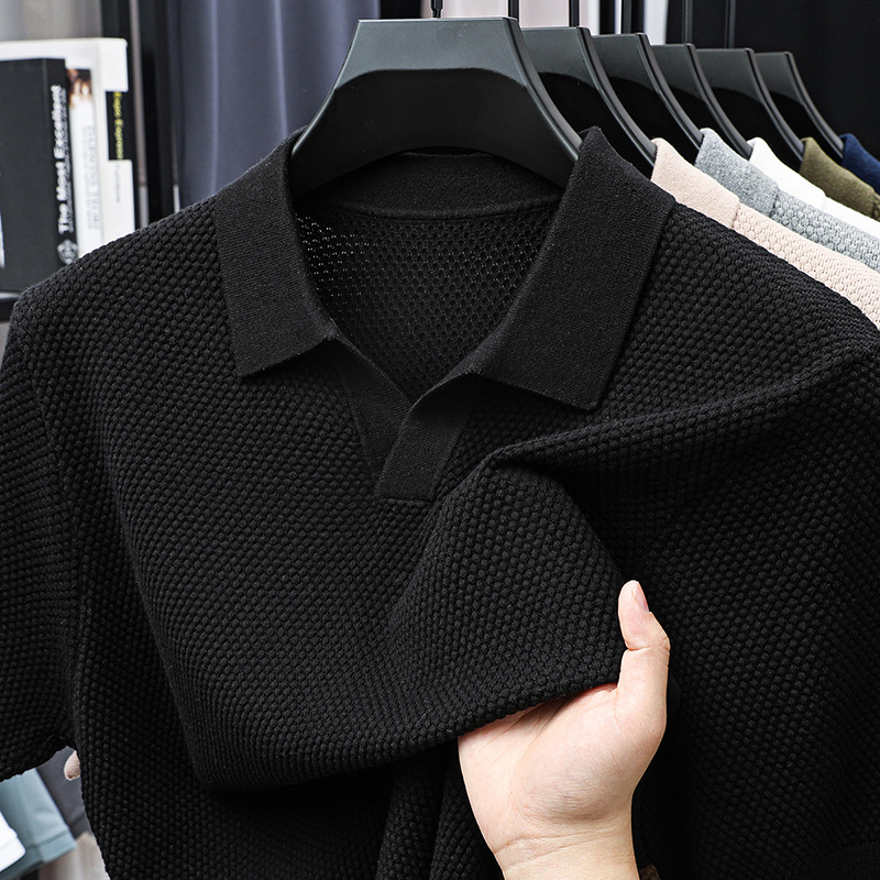 100% Cotton Short-sleeved POLO - Polo Shirt Pique ulasan dan harga