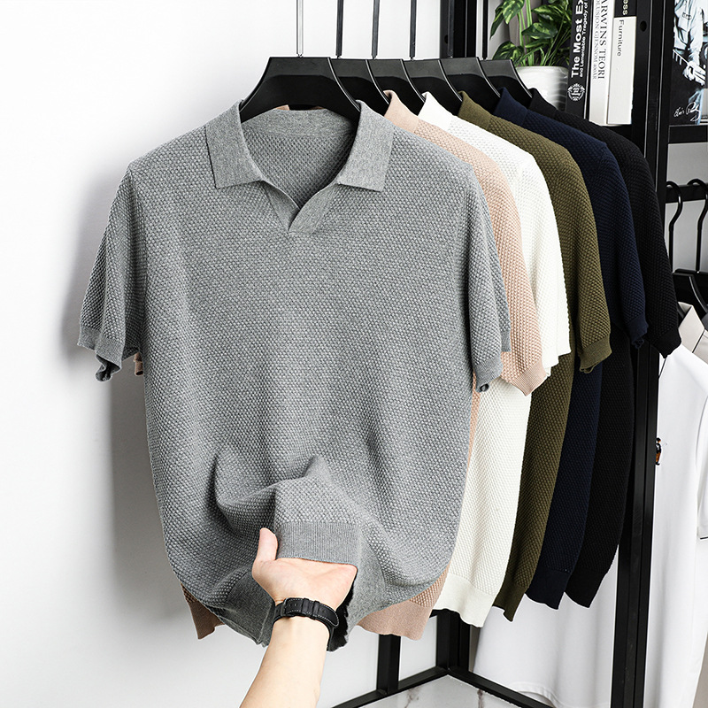 100% Cotton Short-sleeved POLO - Polo Shirt Pique ulasan dan harga