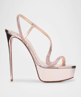 Metallic Leather Platform Stil - Casual Sandal Leather ulasan dan harga