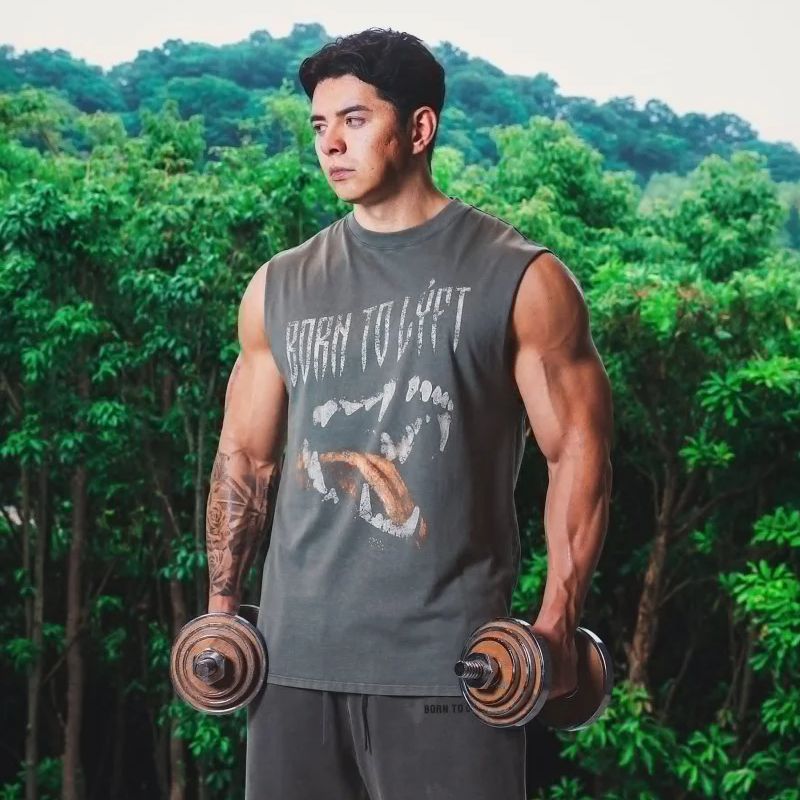 LYFT Summer Men's Washed Cotto - Tank Top Muscle ulasan dan harga