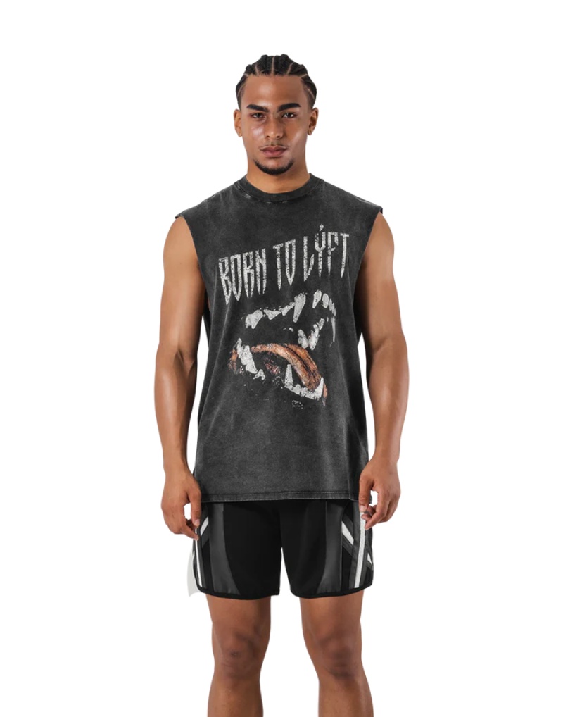 LYFT Summer Men's Washed Cotto - Tank Top Muscle ulasan dan harga