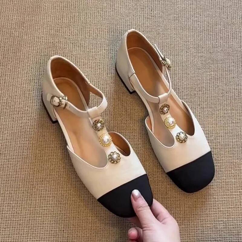 Women Square Toe Heeled Sandal - Casual Sandal Leather ulasan dan harga