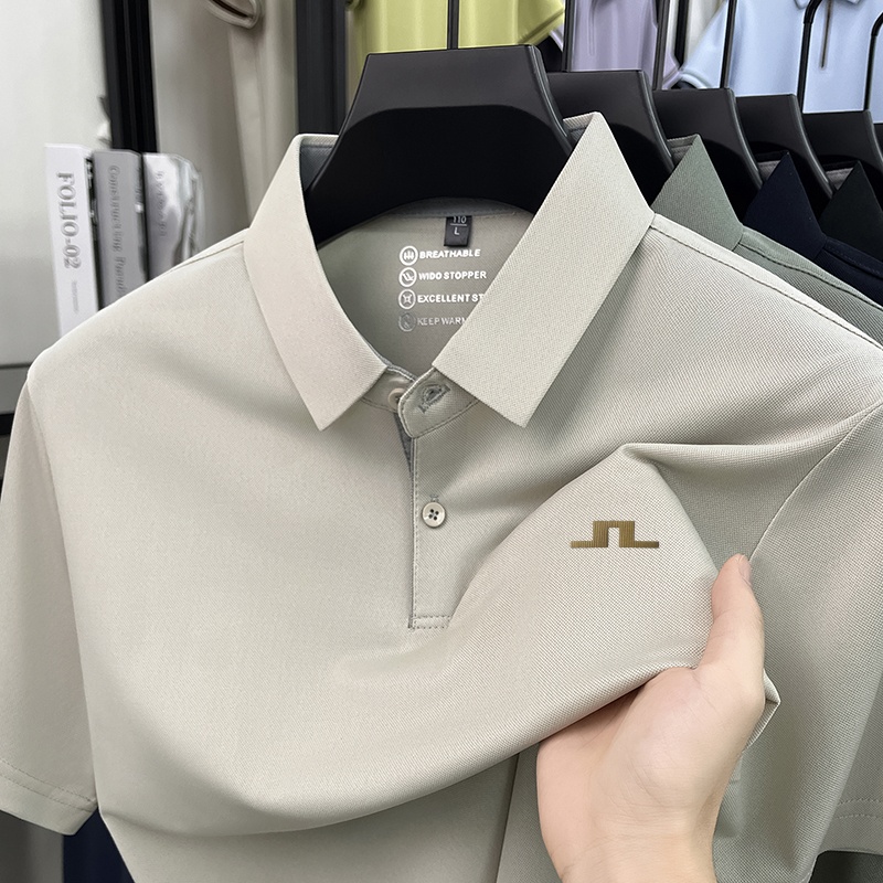 Men Short Sleeve Polo Shirt Po - Polo Shirt Pique ulasan dan harga