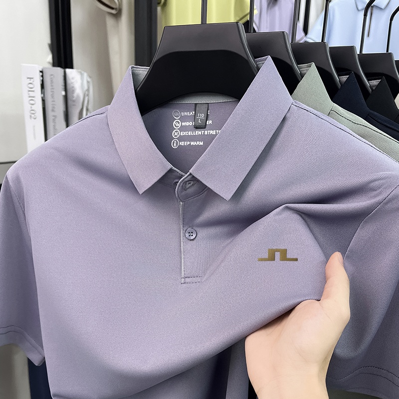 Men Short Sleeve Polo Shirt Po - Polo Shirt Pique ulasan dan harga