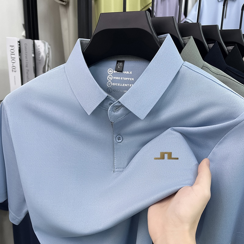 Men Short Sleeve Polo Shirt Po - Polo Shirt Pique ulasan dan harga