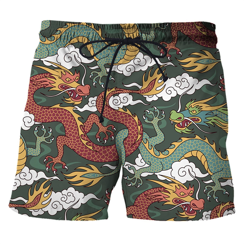 Chinese Dragon 3d Print Swim T - Trunks Board Surf ulasan dan harga