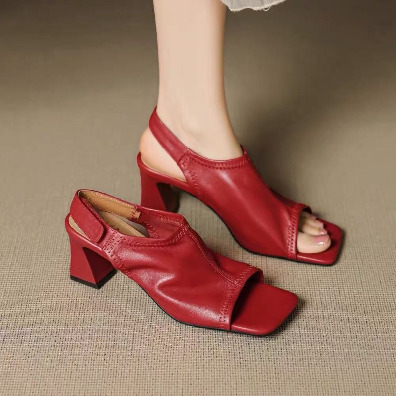 French Style Ultra Soft Leathe - Casual Sandal Leather ulasan dan harga
